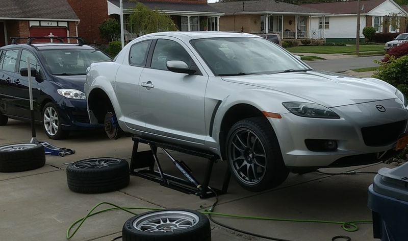 My RX-8 spends a lot of time in this position.